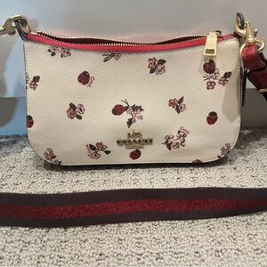 Coach Cream Floral Crossbody Bag